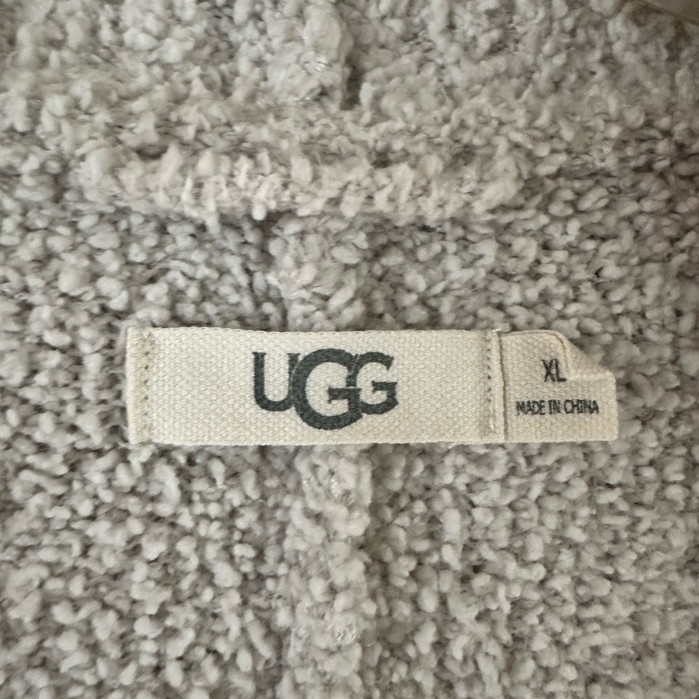UGG Soft Cream/Tan Open-Front Cardigan - Picture 4 of 4